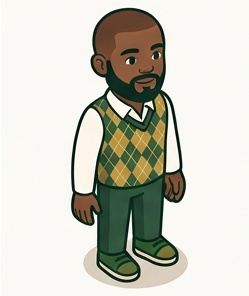 Deon cartoon character