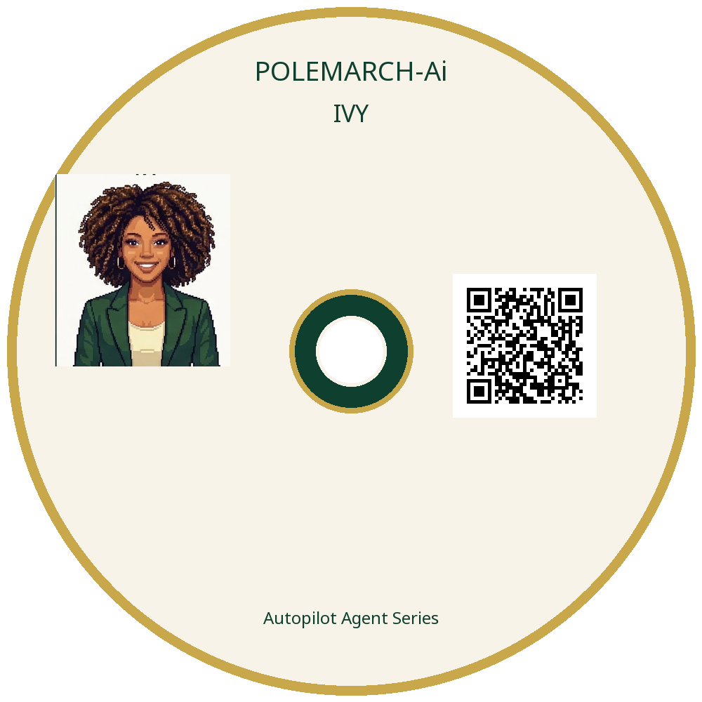 Ivy CD label with individual activation QR