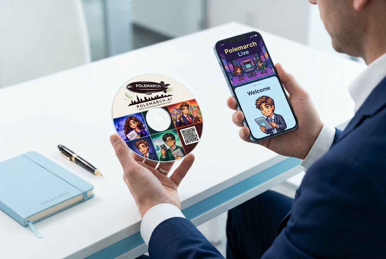Scan the disc. Your agent wakes up on your phone.