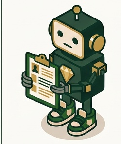 Résumé Coach cartoon character